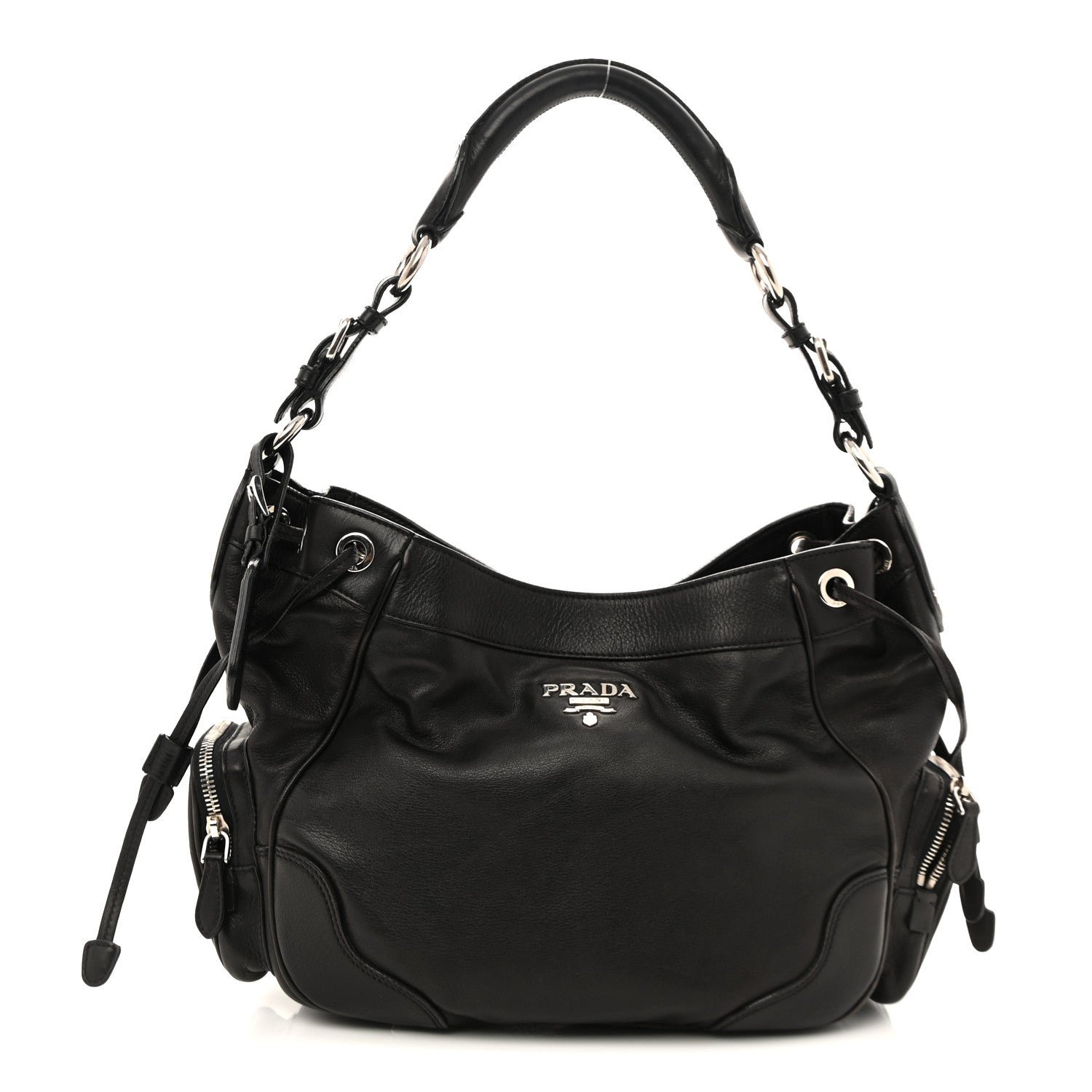 Prada Prada Nappa Shopping Satchel Black