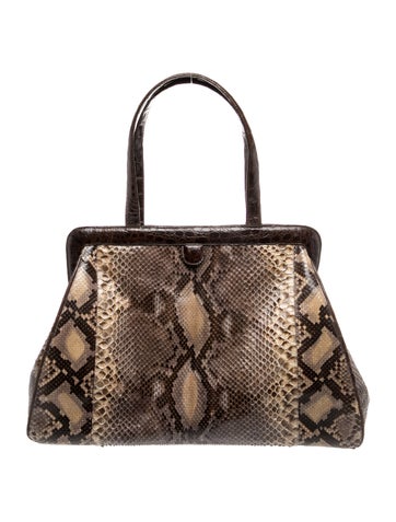 Nancy Gonzalez Python Shoulder Bag
