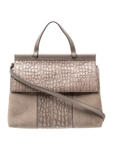 Leather Top Handle Bag