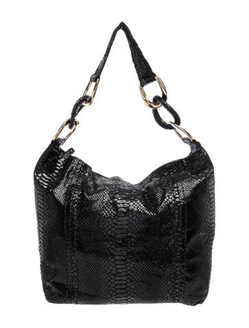 Embossed Leather Hobo