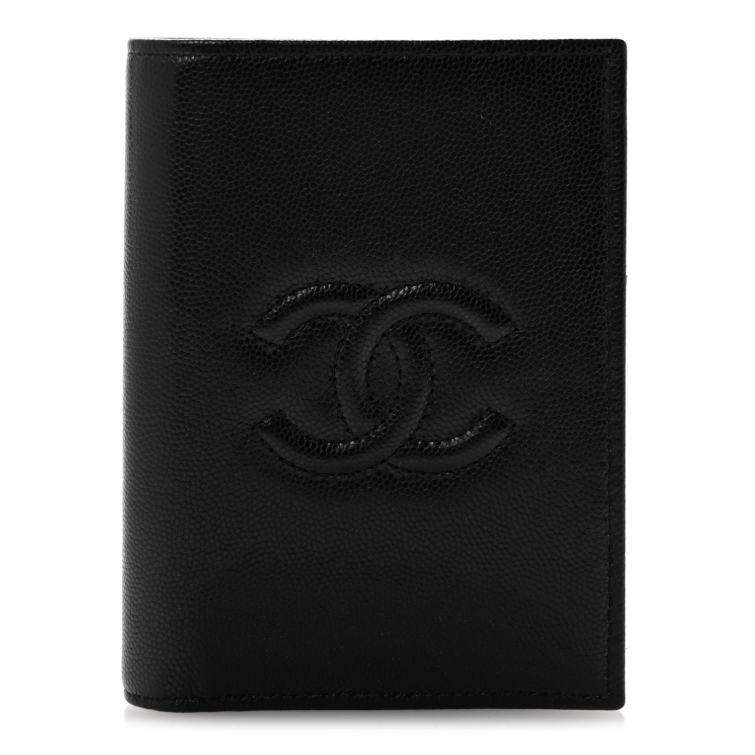Chanel Caviar Timeless Passport Holder Black