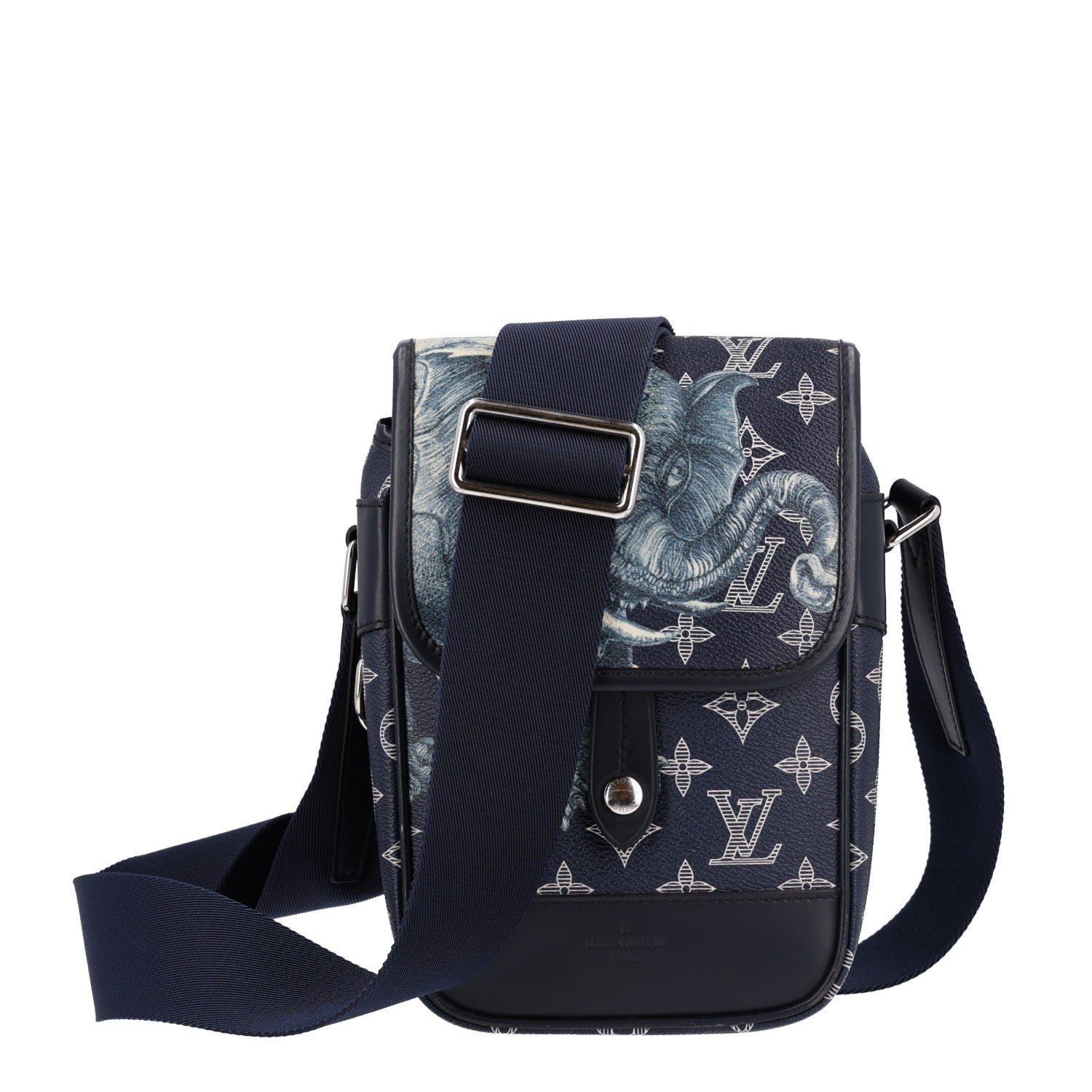 Louis Vuitton Savane Monogram Elephant Chapman Messenger BB Encre