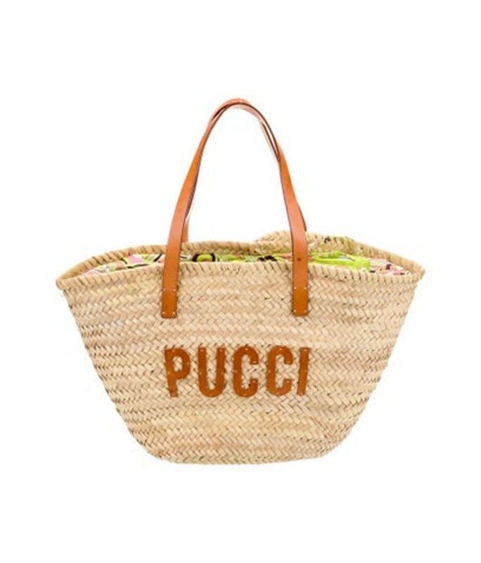 Emilio Pucci Pucci Raffia Shoulder Bag