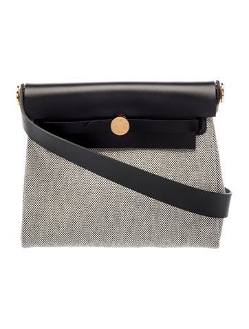 Hermes 2025 Mini Toile & Vache Hunter Herbag Zip 20