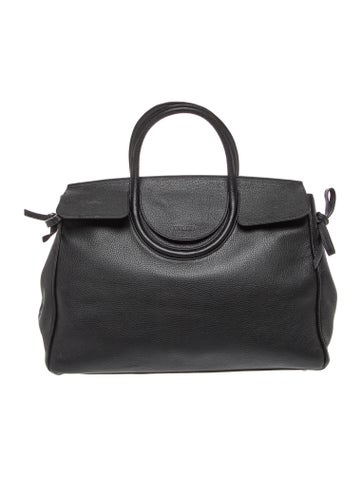 Staud Leather Top Handle Bag Large