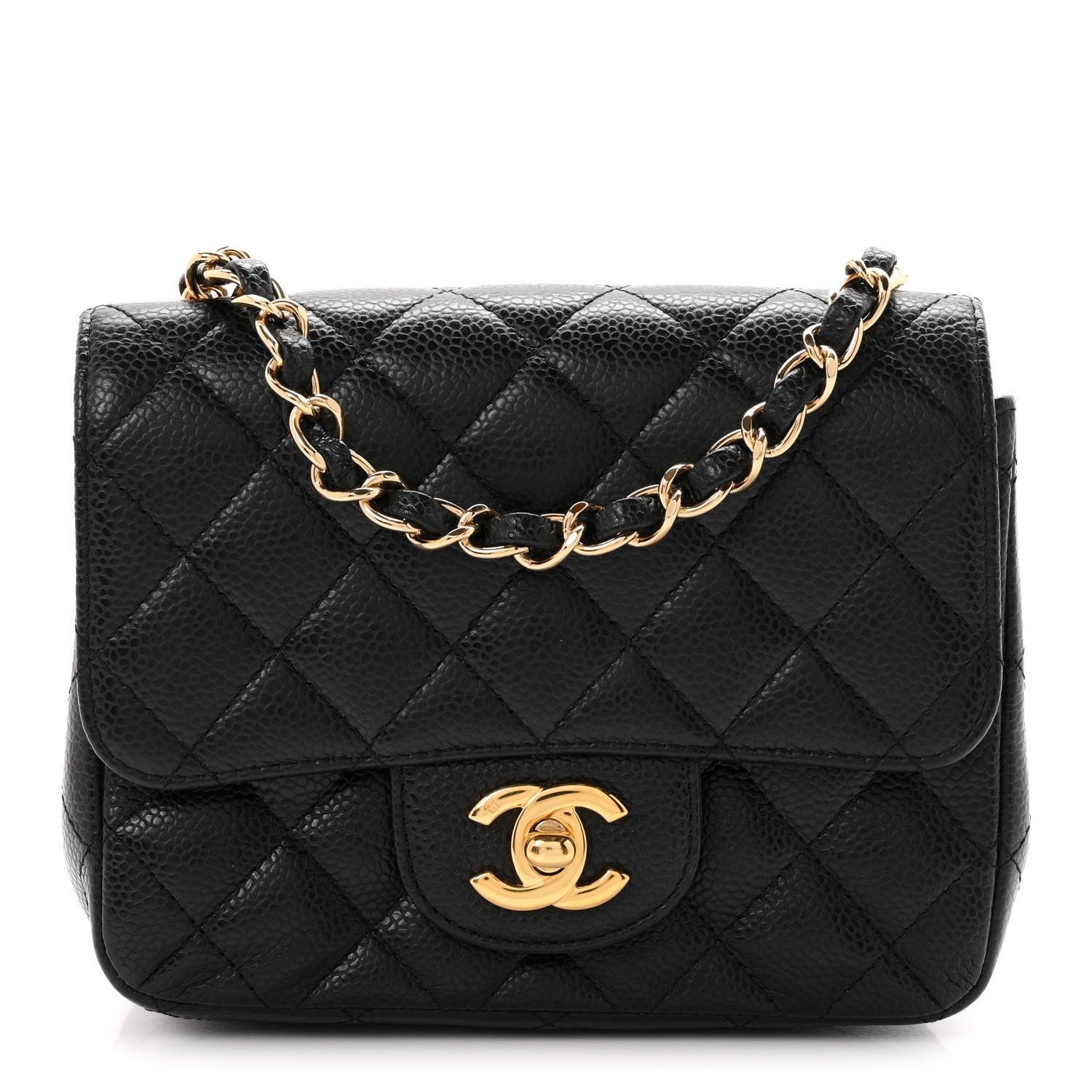 Chanel Caviar Quilted Mini Square Flap Black