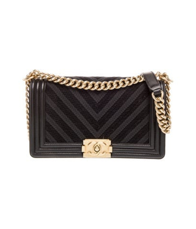 Chanel Medium Chevron Braided Boy Bag