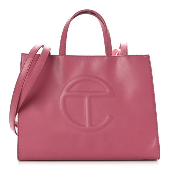 Telfar Vegan Leather Medium Shopping Bag Corned Beef