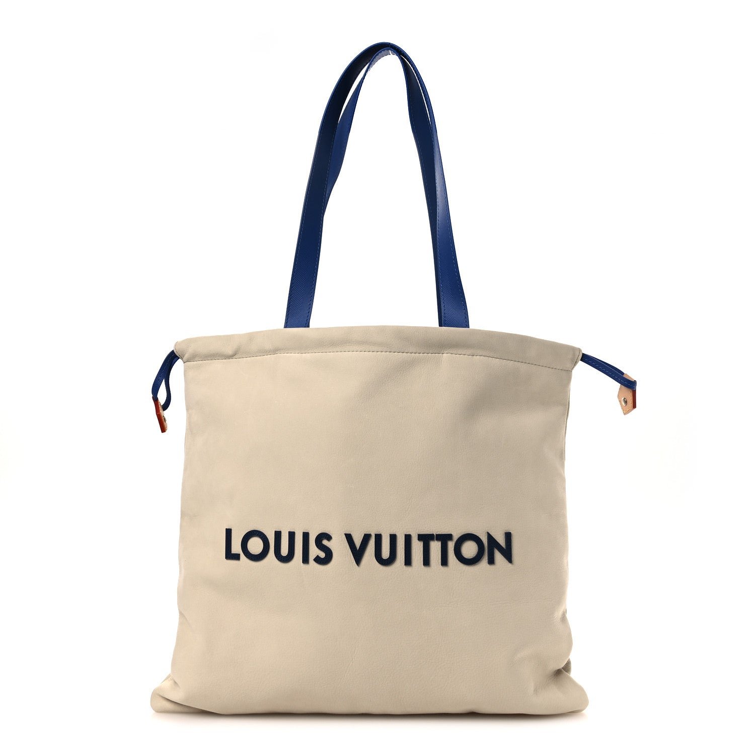 Louis Vuitton Nubuck Dust Bag Tote Ecru White