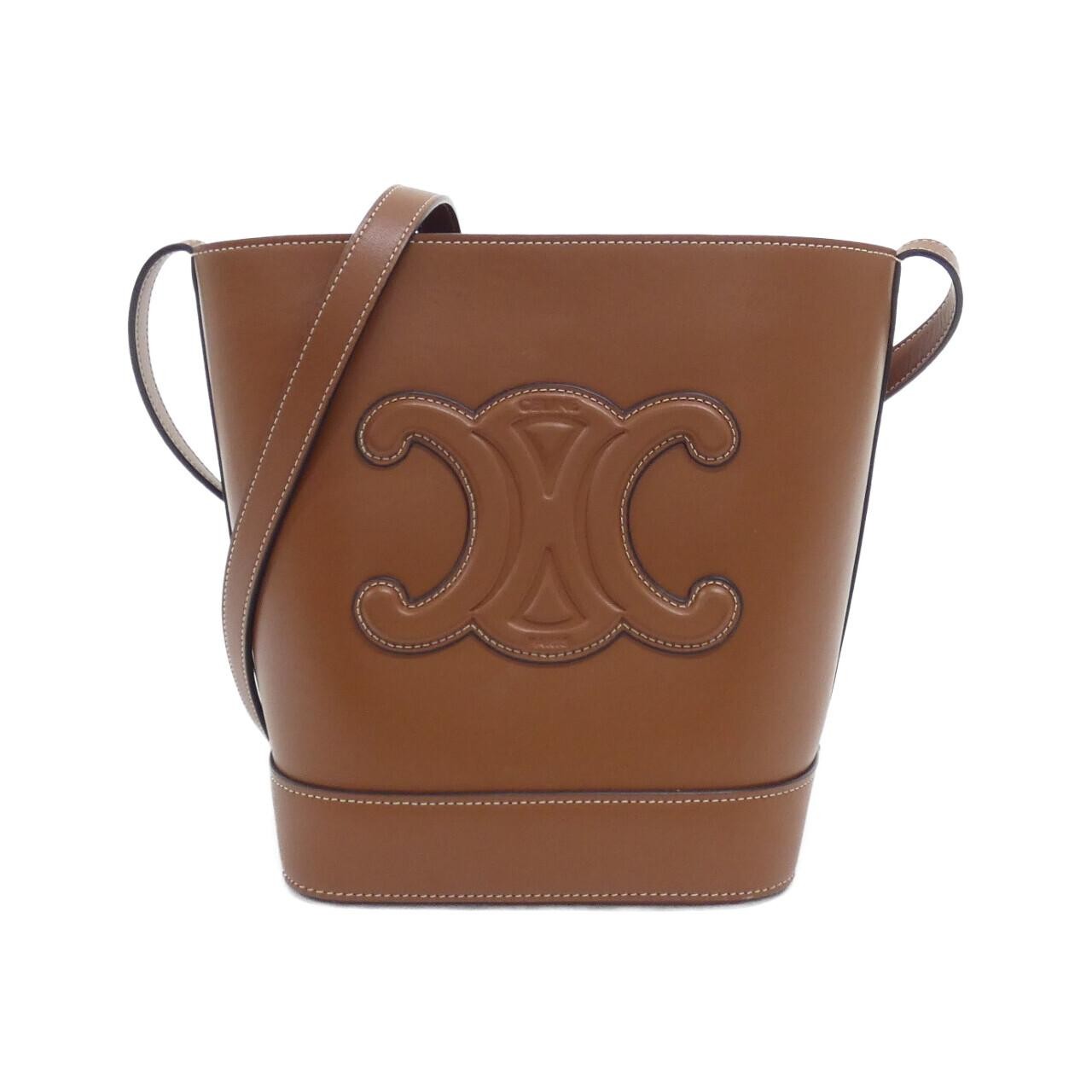 Celine Small Bucket Cuir Triomphe Shoulder Bag 113783DU3