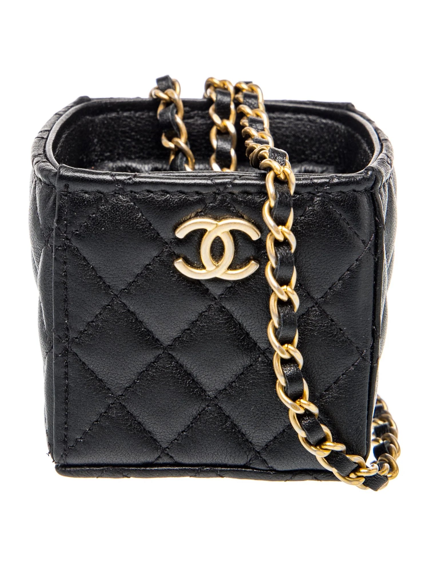 Mini Quilted Drawstring Bucket Bag