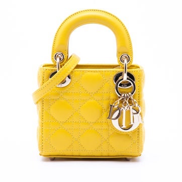 Lambskin Micro Lambskin Cannage Lady Dior