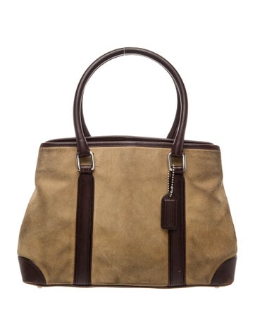 Suede Top Handle Bag