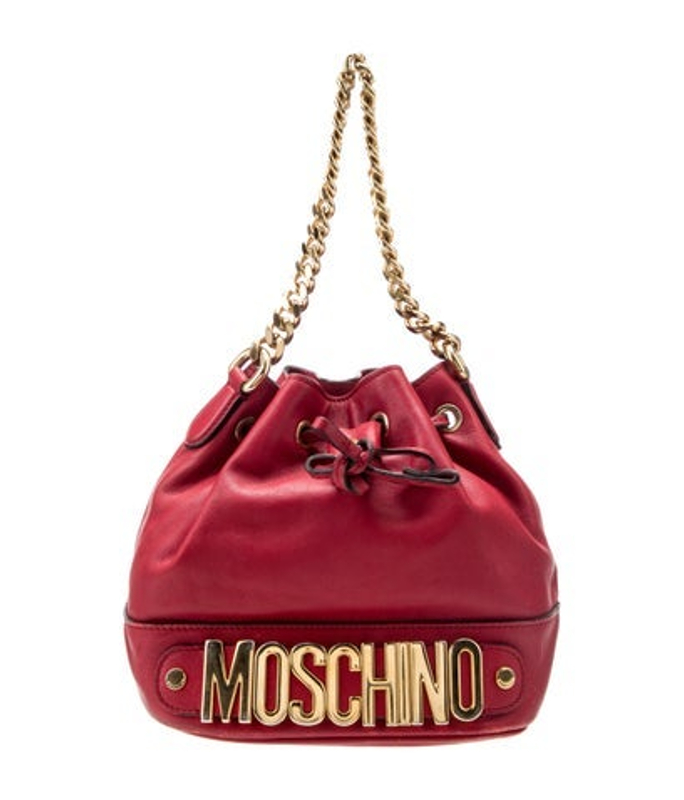 Moschino Leather Top Handle Bag