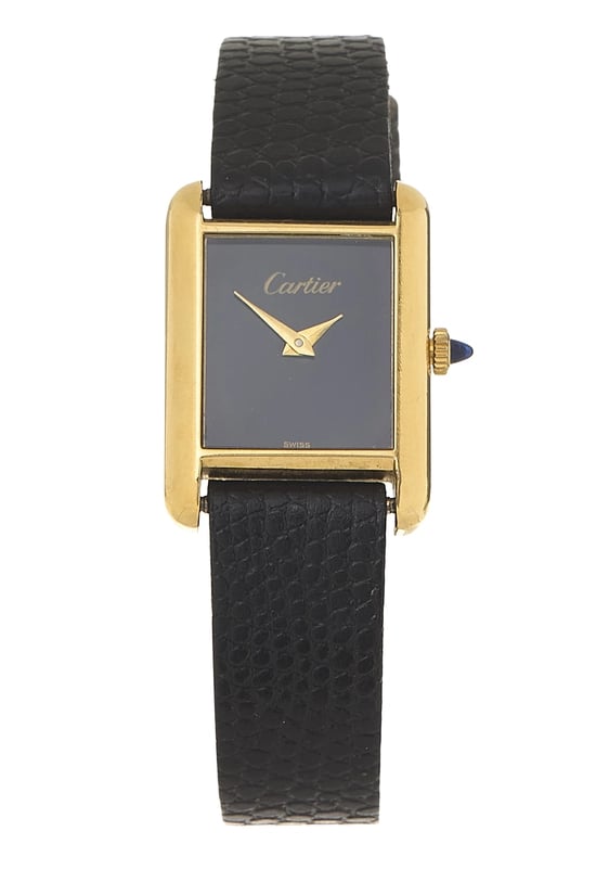 Cartier Black & Gold Tank Must Watch 20MM