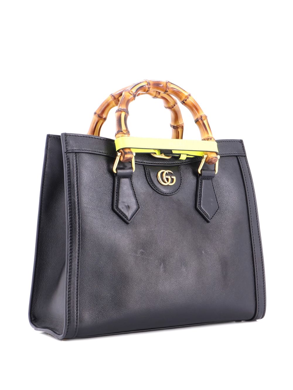 Diana NM Bamboo Handle Leather Small tote bag