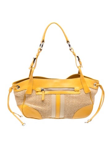 Enameled Metal Triangle Shoulder Bag