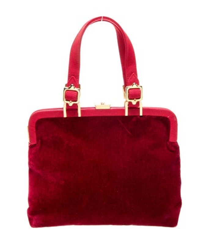 Roberta di Camerino Di Camerino Velvet Top Handle Bag