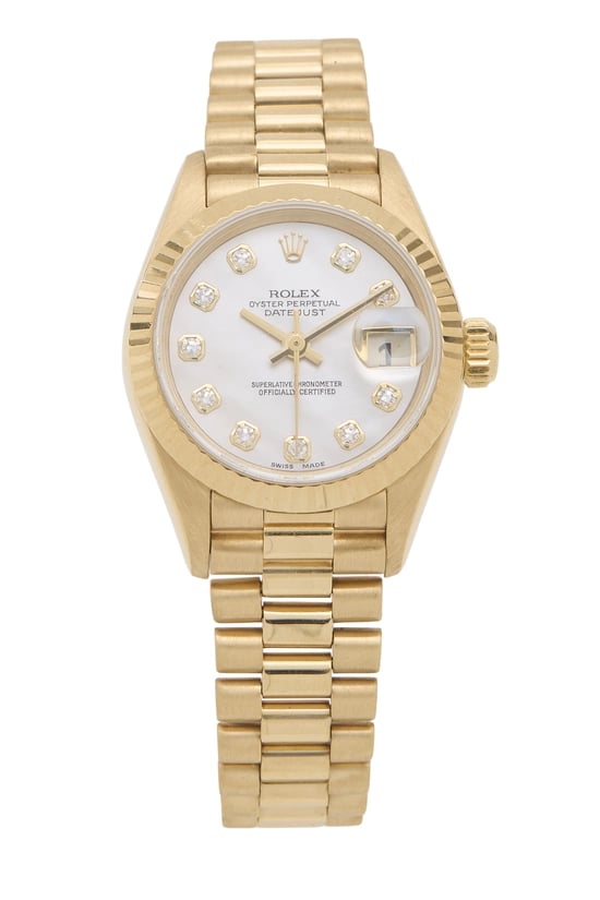 Mother of Pearl Diamond Dial President 69178 26mm