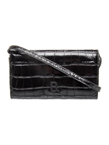 Balenciaga Embossed Leather Crossbody Bag