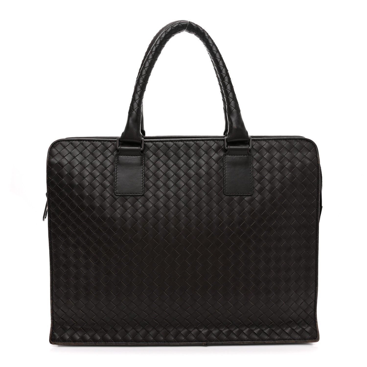 Bottega Veneta Nappa Intrecciato Briefcase Ebano