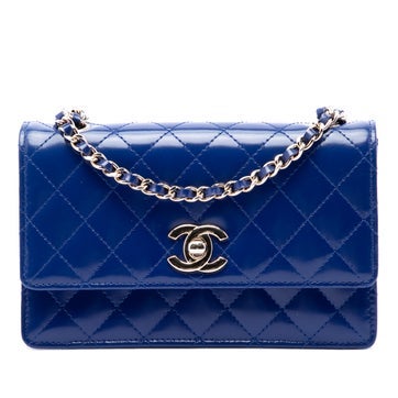 CC Quilted Patent Single Flap