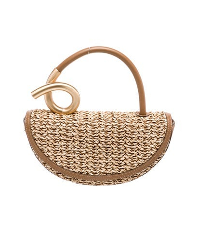 Cult Gaia Gaia Raffia Top Handle Bag