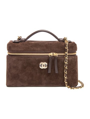 2026 Paris-New York Suede Slim Vanity Case w/Chain