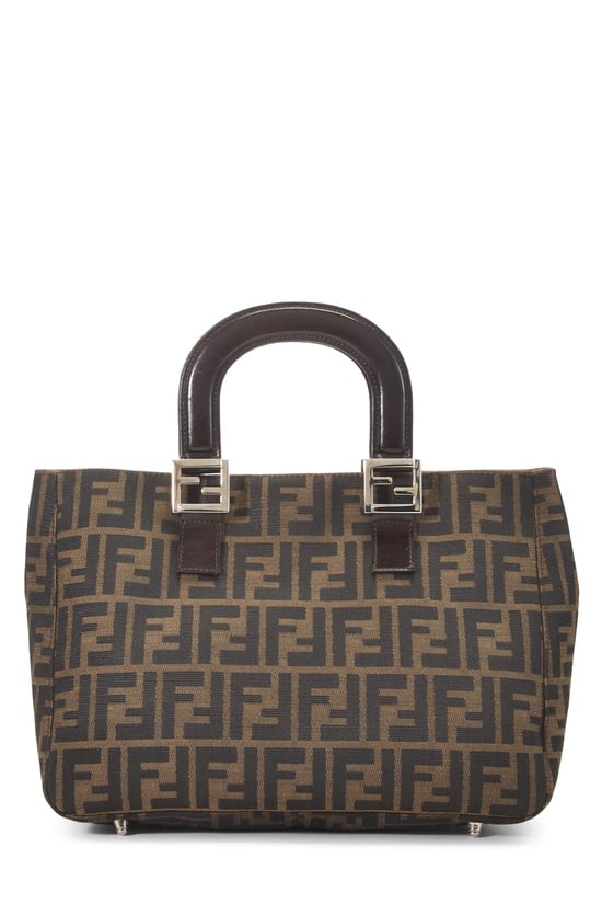 Brown Zucca Canvas Handbag