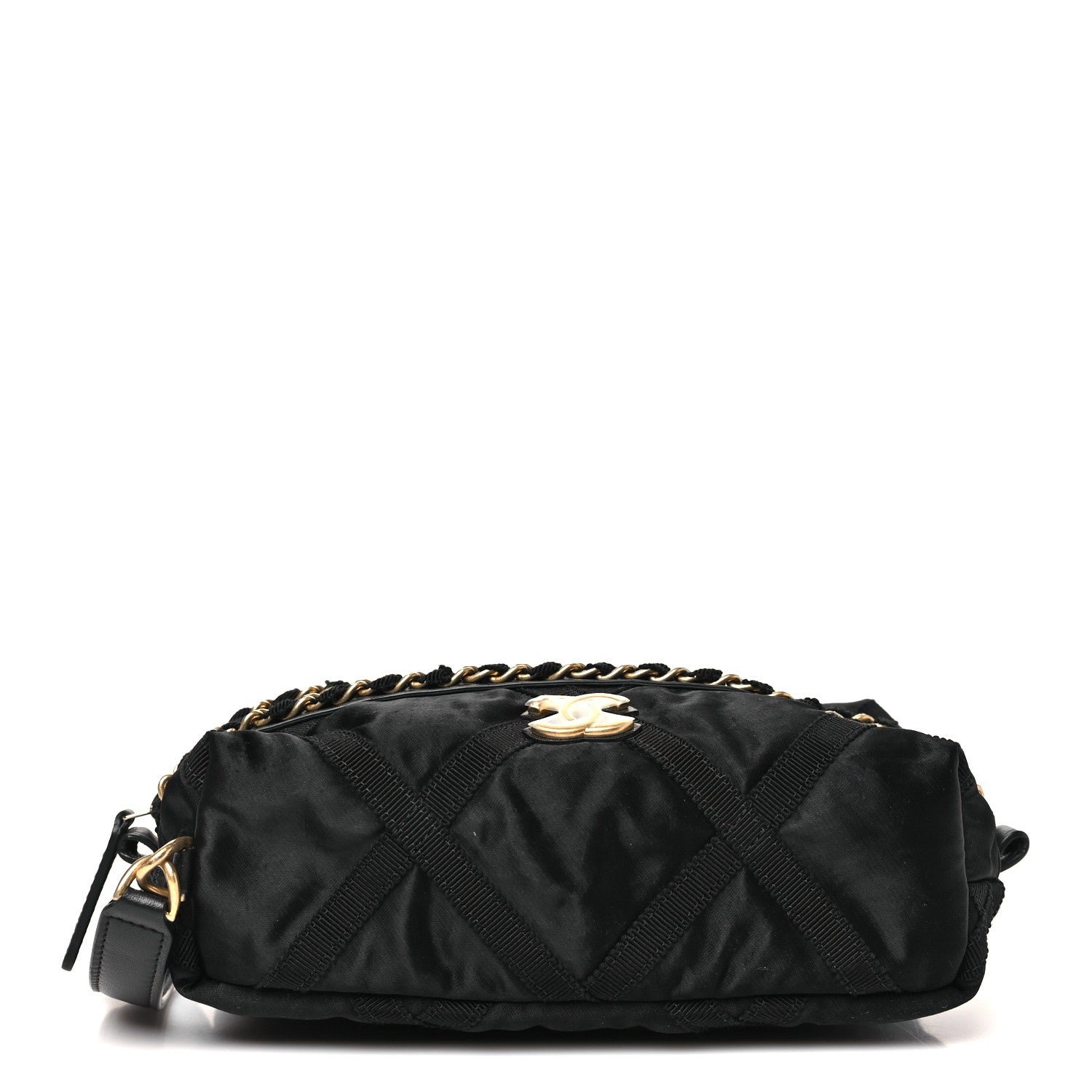 Chanel Nylon Grosgrain Lifestyle Pouch Black