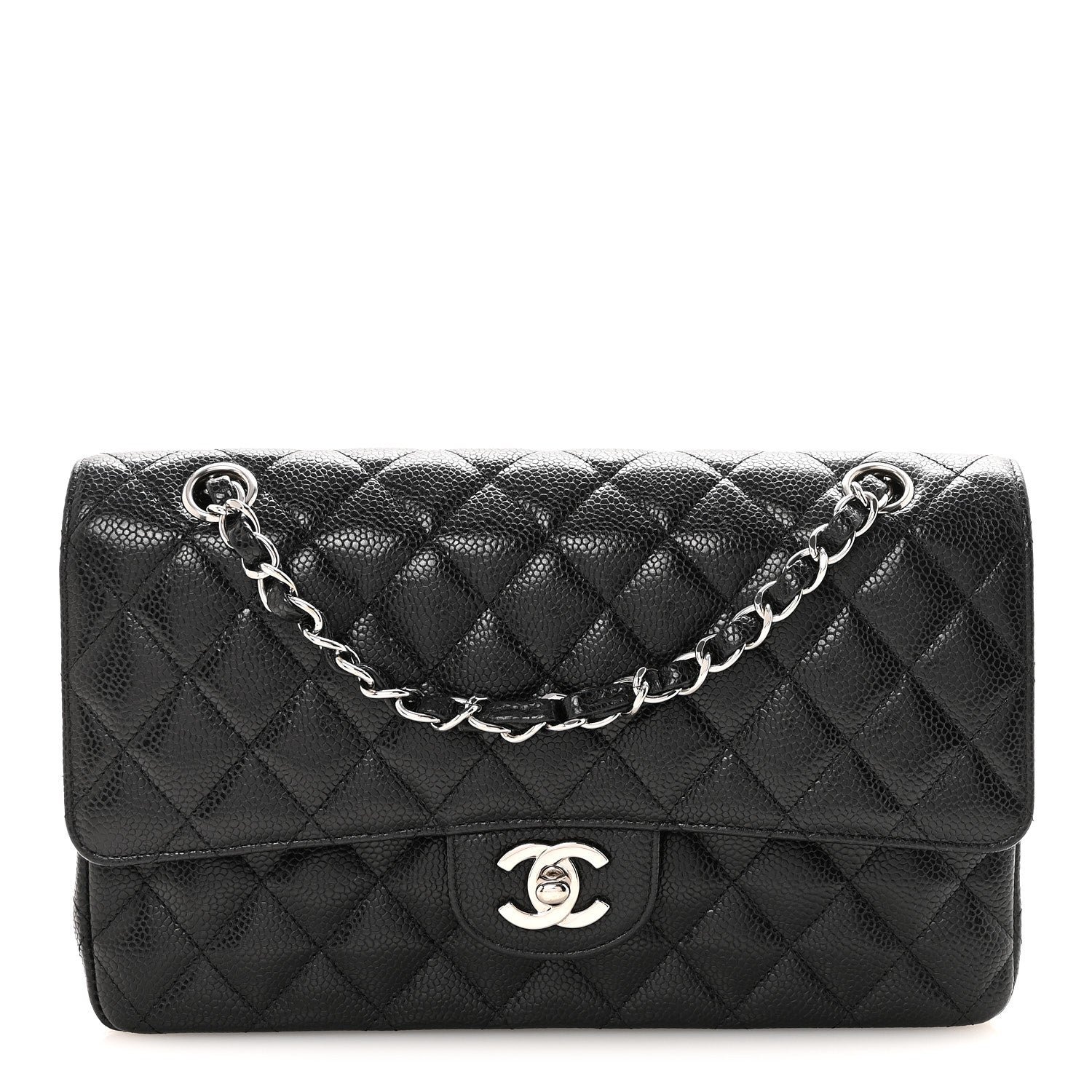 Chanel Caviar Quilted Medium Double Flap Black