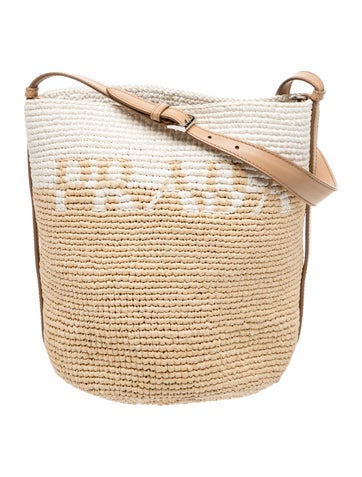 Raffia Bucket Bag
