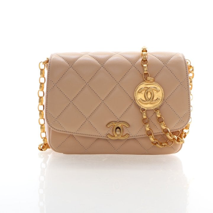 Chanel Small Lambskin CC Coin Flap Bag