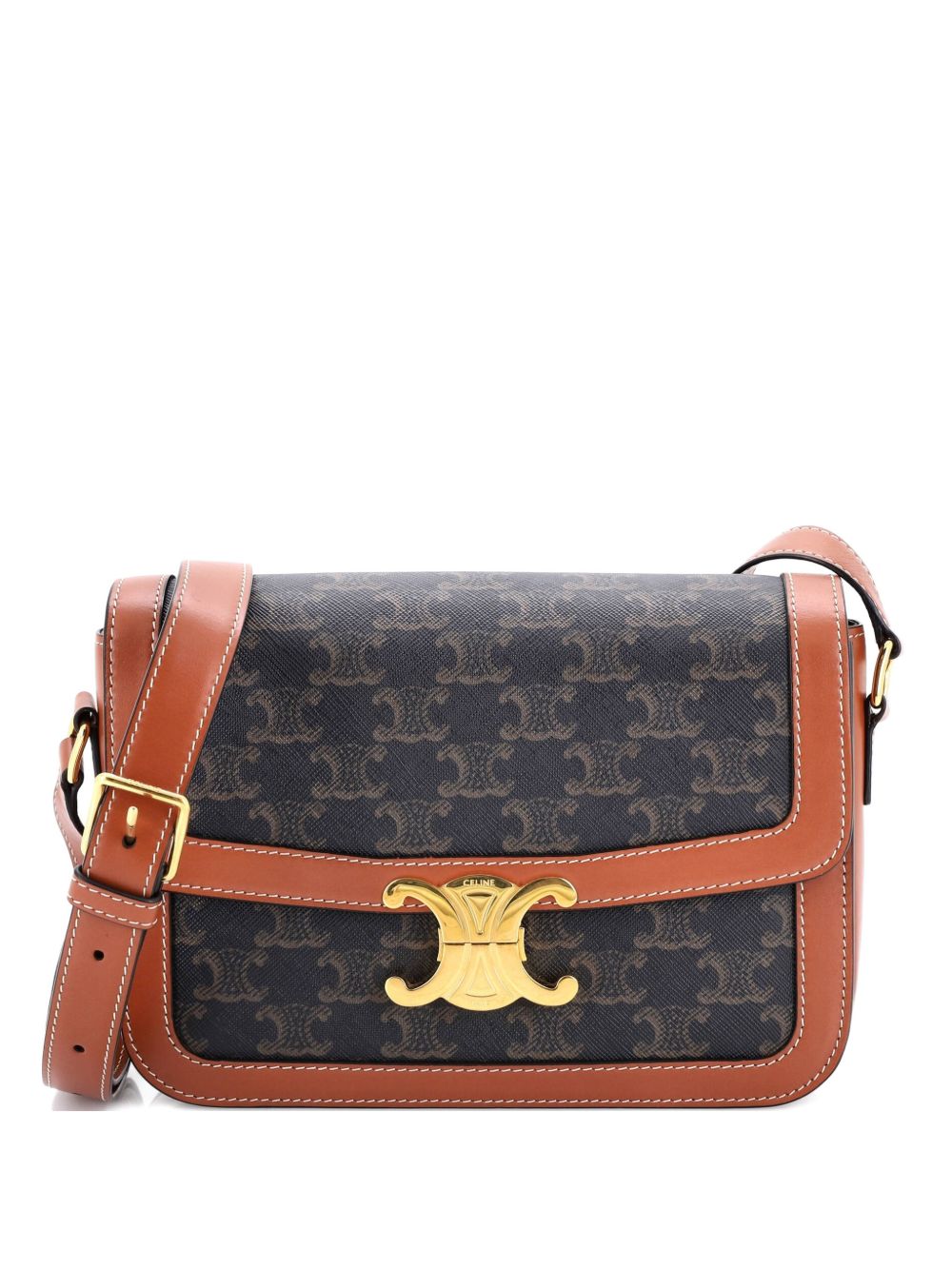 Triomphe Triomphe Coated Canvas Medium shoulder bag