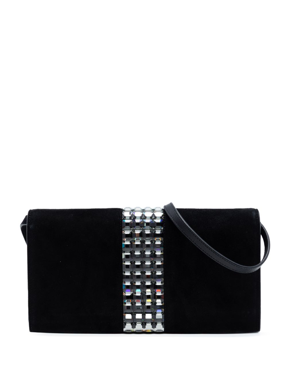 2016-2026 Suede Crystal Embellished shoulder bag