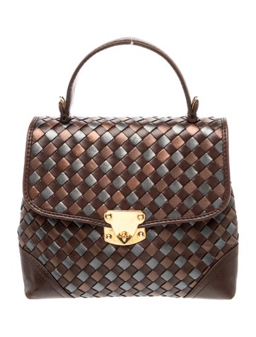 Intrecciato Top Handle Bag Vintage