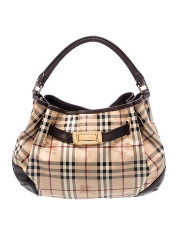 Haymarket Check Top Handle Bag