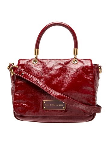 Patent Leather Top Handle Bag