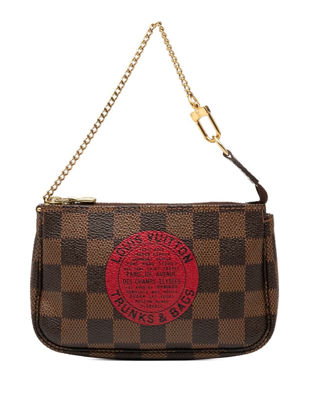 2008 Damier Ebene Trunks and Bags Mini Pochette Accessoires handbag