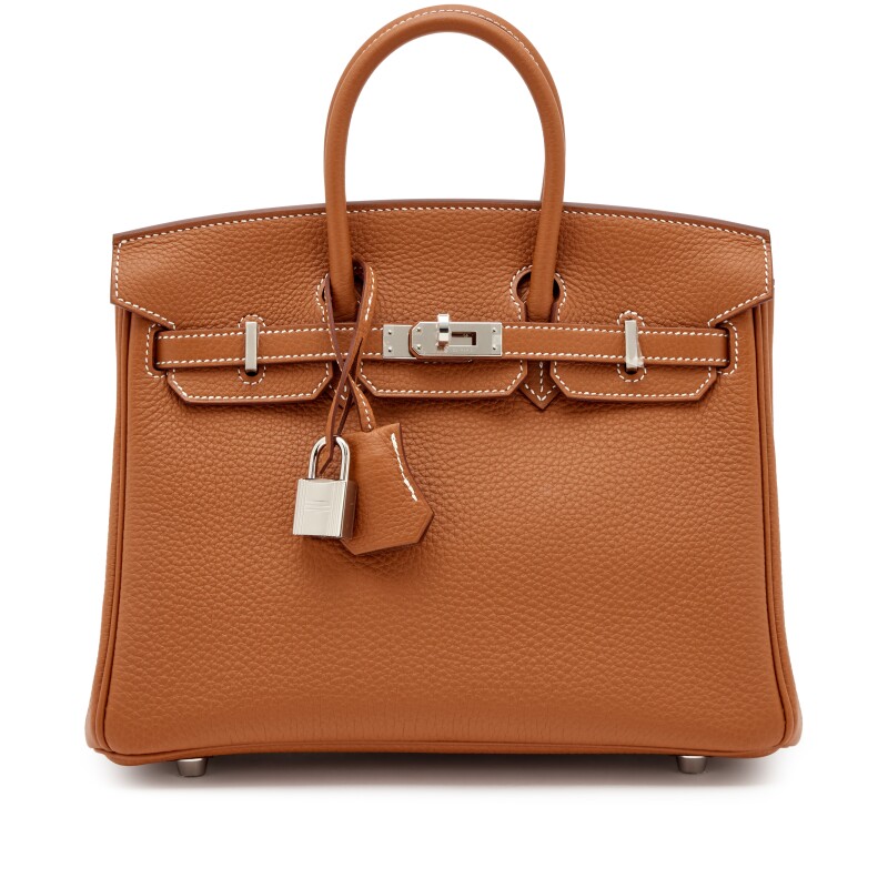 Hermes Gold Togo Birkin 25 Palladium Hardware, 2025