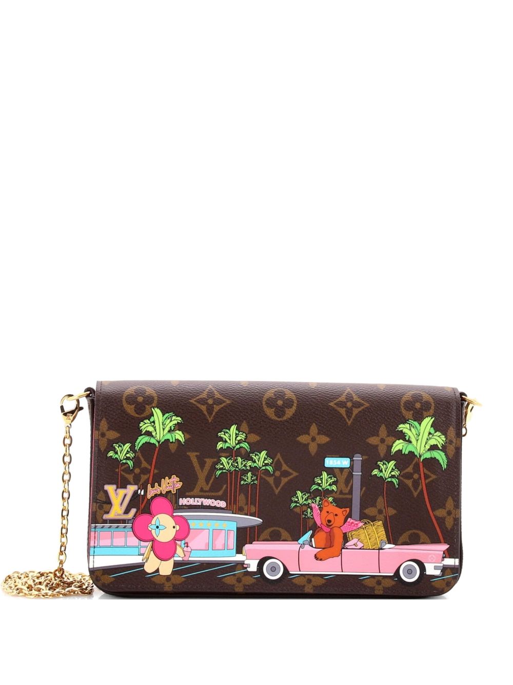 Felicie Pochette Limited Edition Vivienne Xmas Monogram Canvas crossbody bag