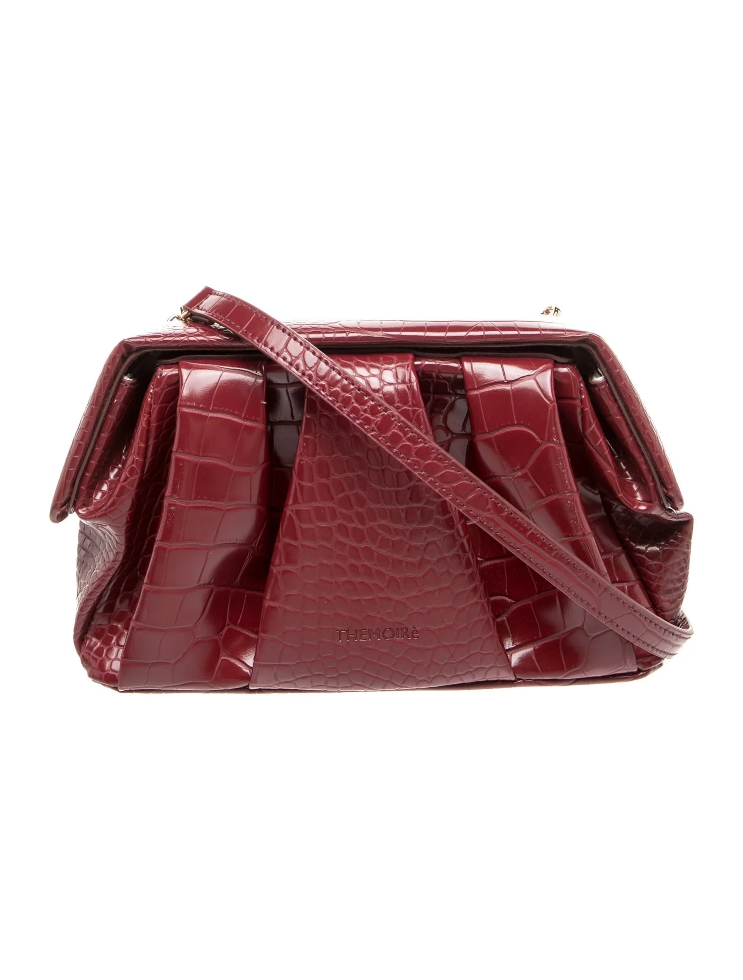 Embossed Leather Crossbody Bag w/ Tags