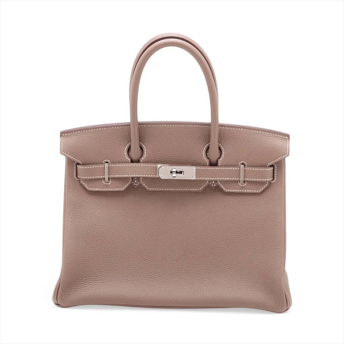 Hermès Birkin 30 Le Tournay Togo Etoupe Silver Metal Fittings