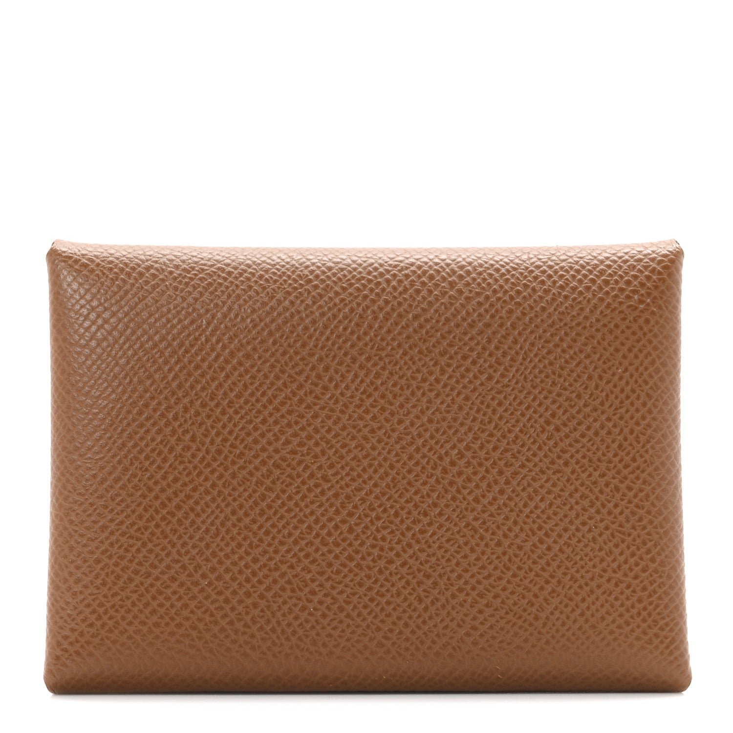 Hermes Epsom Calvi Duo Card Case Etoupe