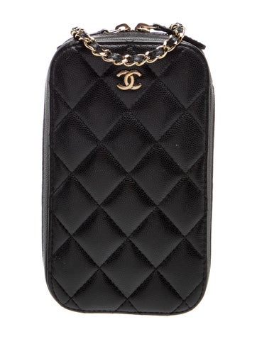 Quilted CC Phone Holder w/ Chain