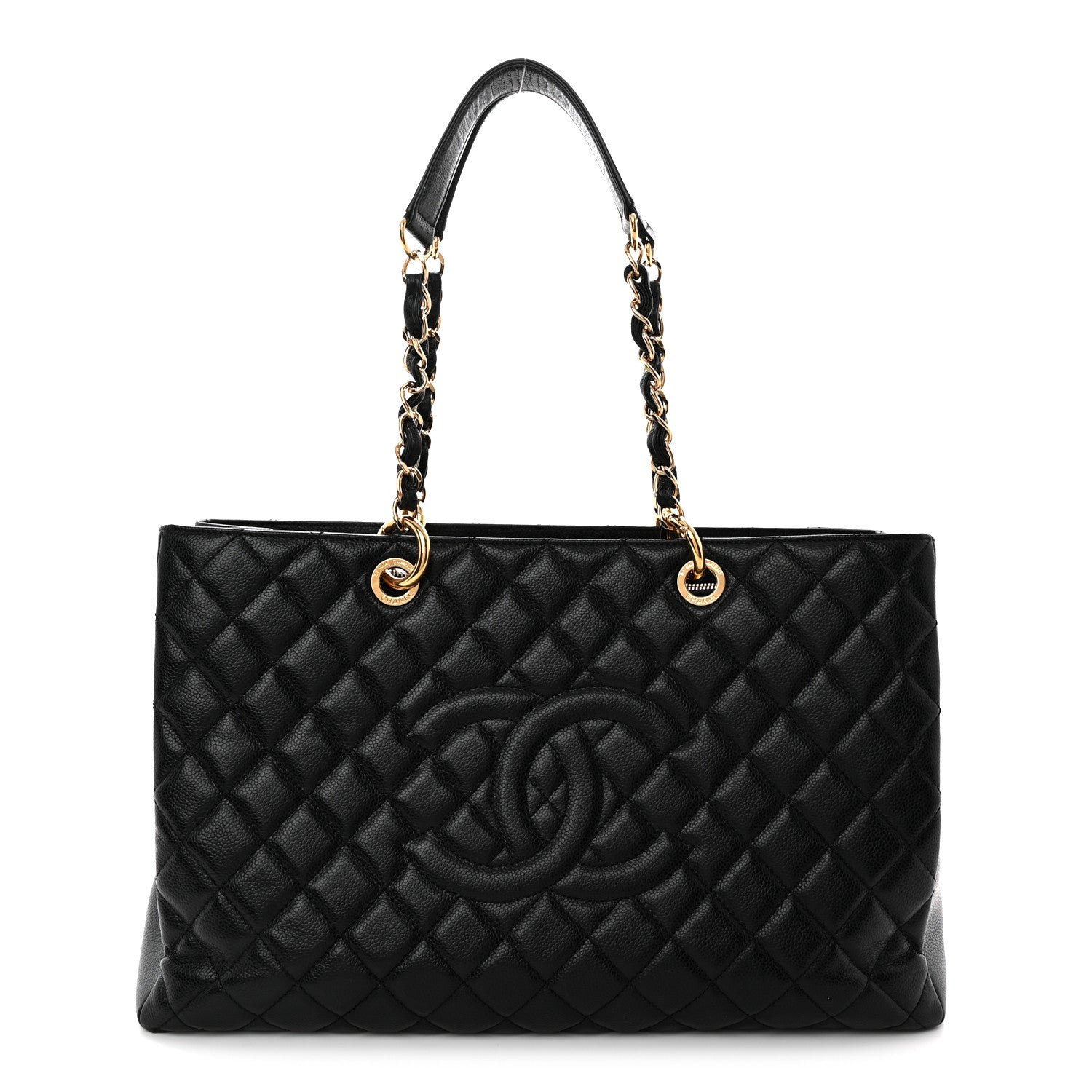 Chanel Caviar Quilted XL Grand Shopping Tote GST Black