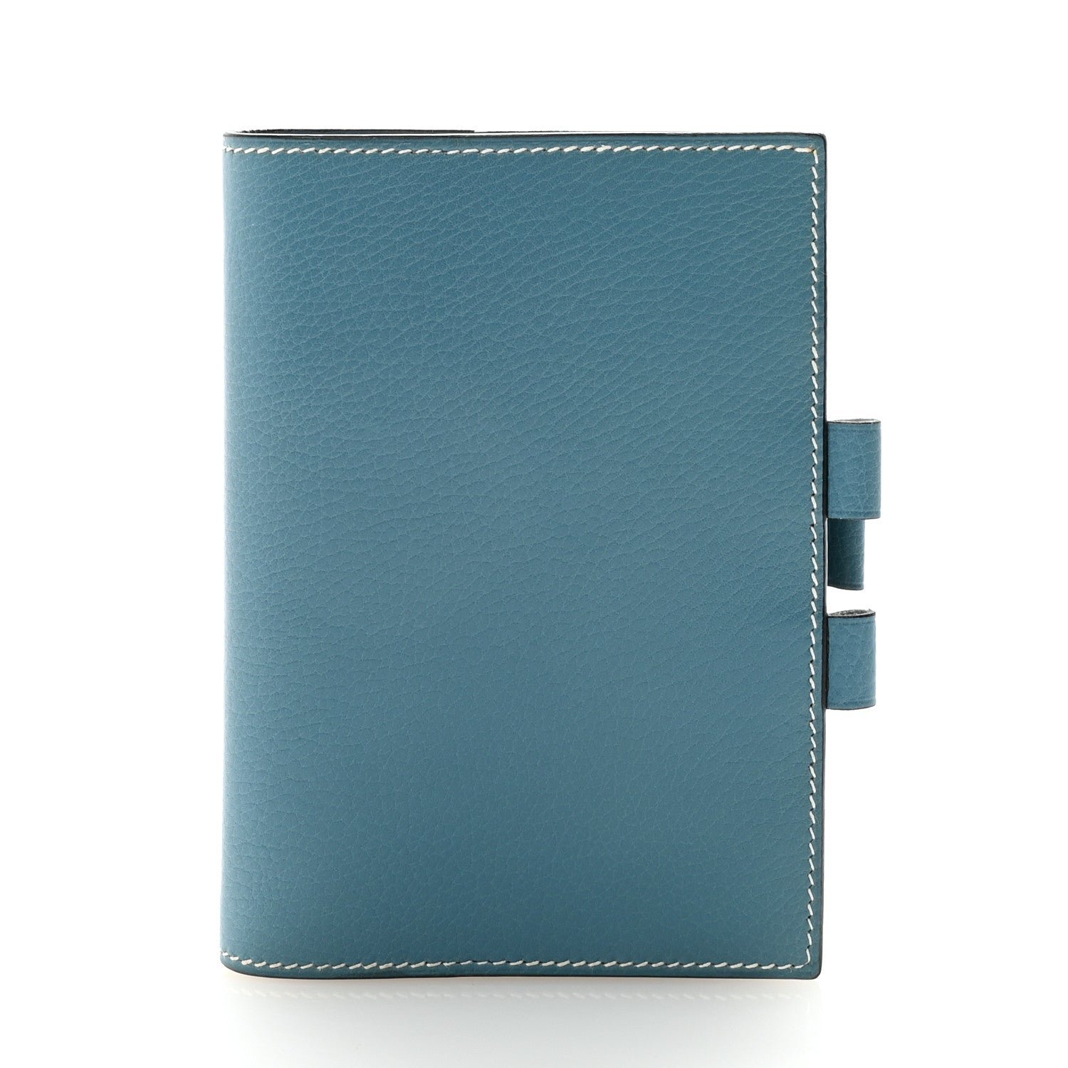 Hermes Hermes Veau Rodeo Globe Trotter Agenda Cover PM Blue Jean