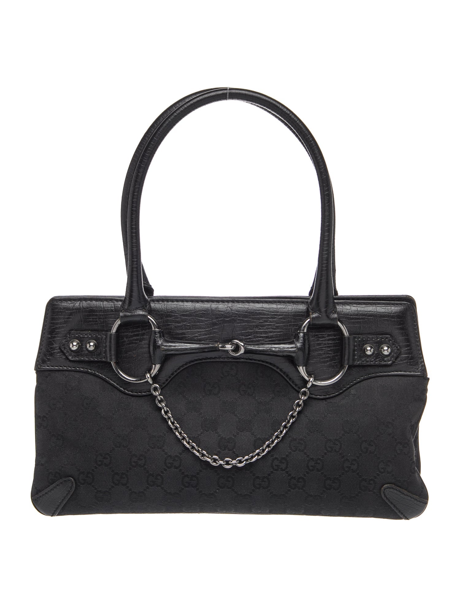 GG Canvas Horsebit Chain
