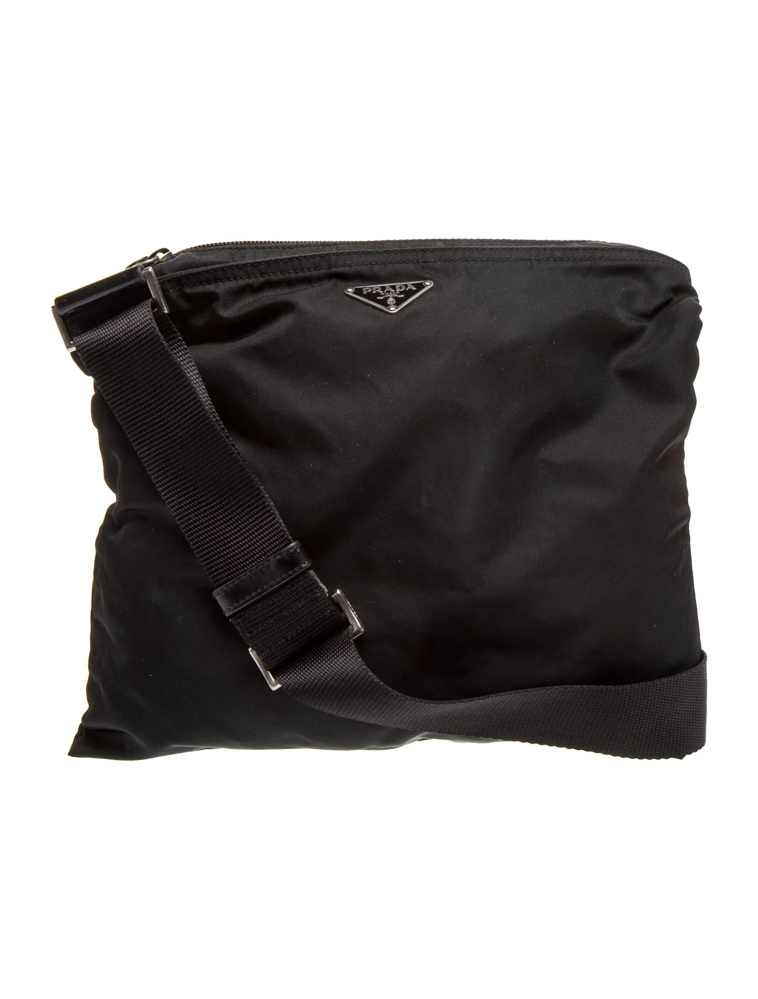 Enameled Metal Triangle Messenger Bag