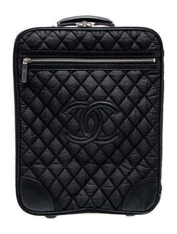 Chanel Quilted CC Trolley Luggage